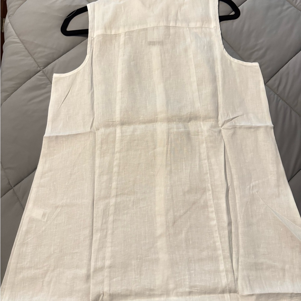 J. Jill NWT White Linen Blouse - Picture 2 of 5